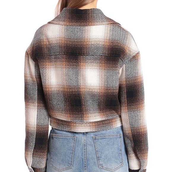 Avec Les Filles Plaid Cropped Jacket - Picture 11 of 12